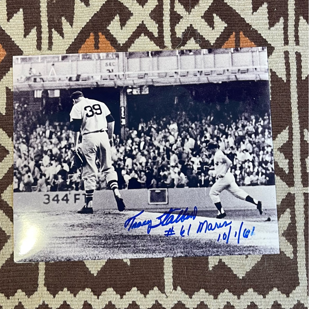 Tracy Stallard Boston Red Sox Autographed 8x10 61st Roger Maris Homerun Photo